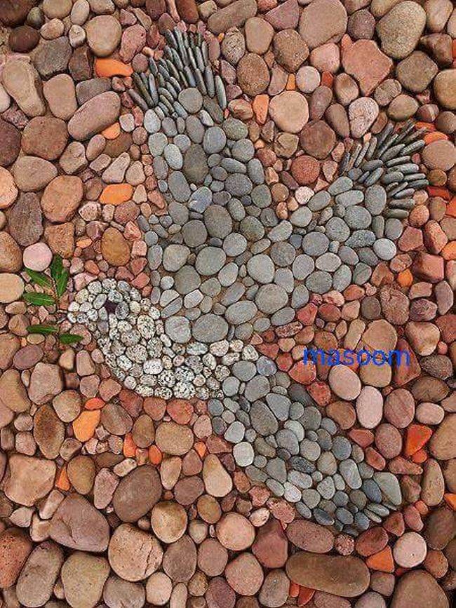 one bird with many stones