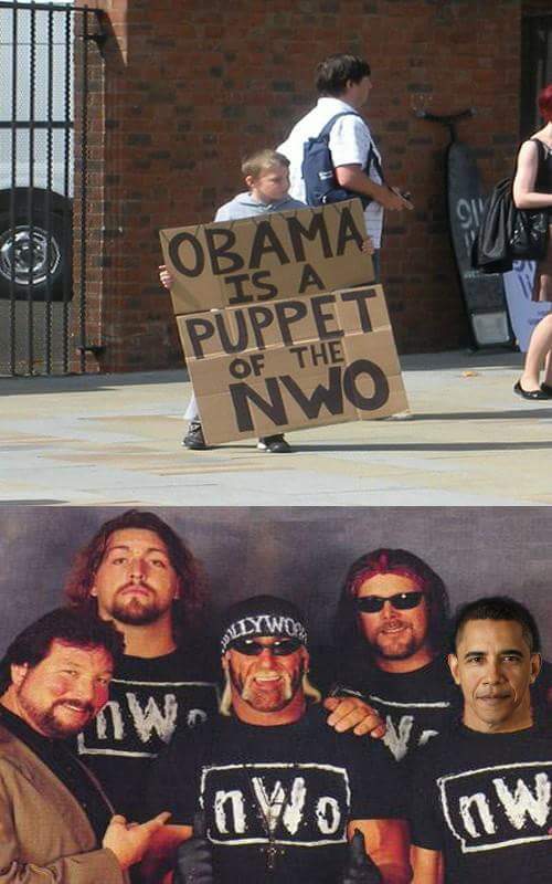 obama is a puppet of the nwo, wrestling nwo