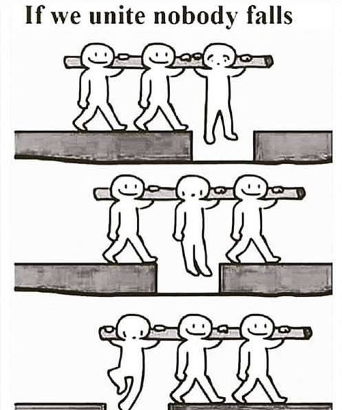 if we unite nobody falls