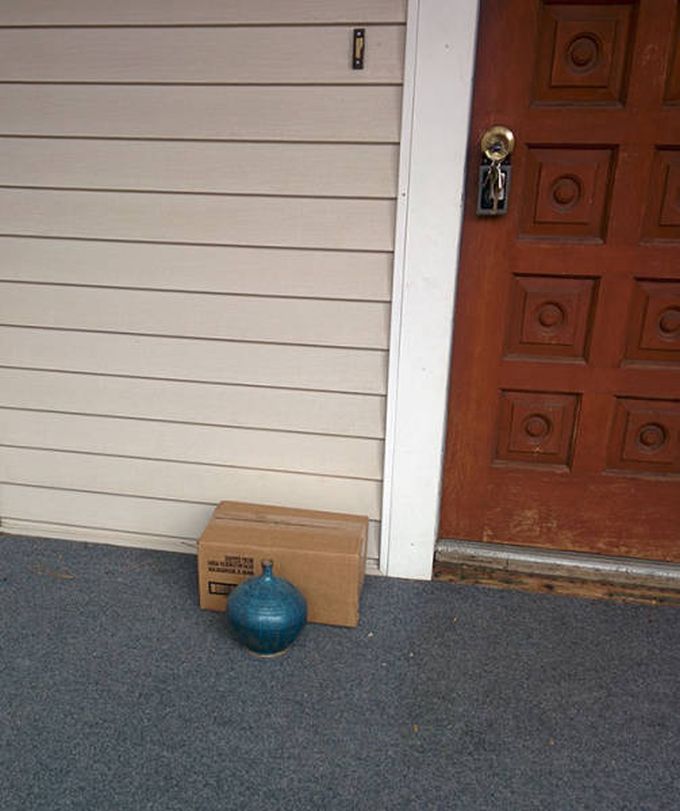 a well hidden package left on my door step, can you spot it?
