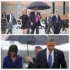 donald trump can learn a lot about class from barack obama, who is under the umbrella