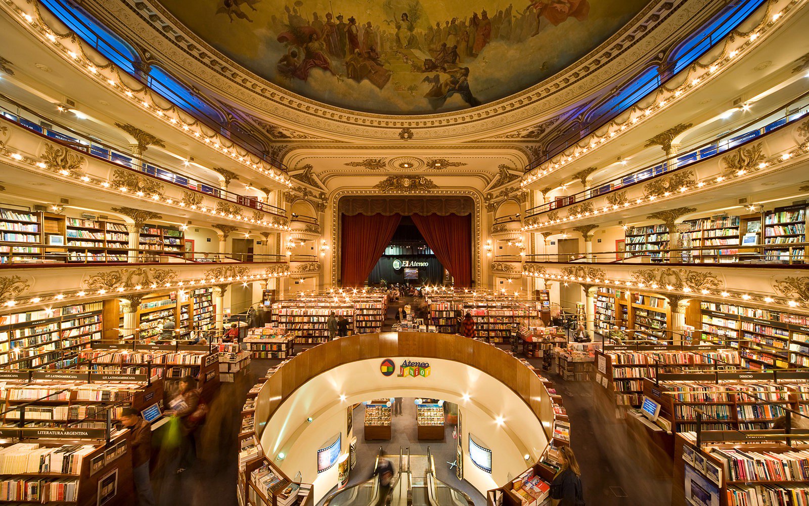this is what happens when you turn a theatre into a bookstore