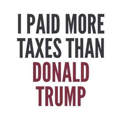 i paid more taxes than donald trump