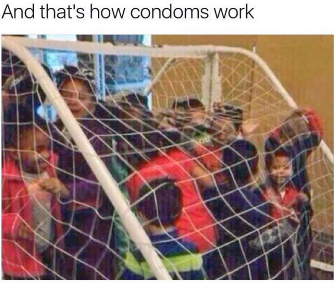 and that's how condoms work