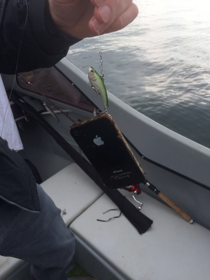 so i caught an iphone while deep sea fishing