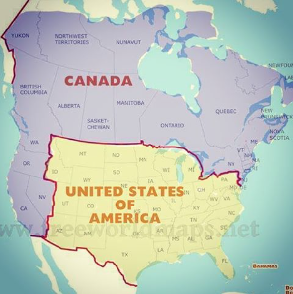 New Map Of North America Justpost Virtually Entertaining