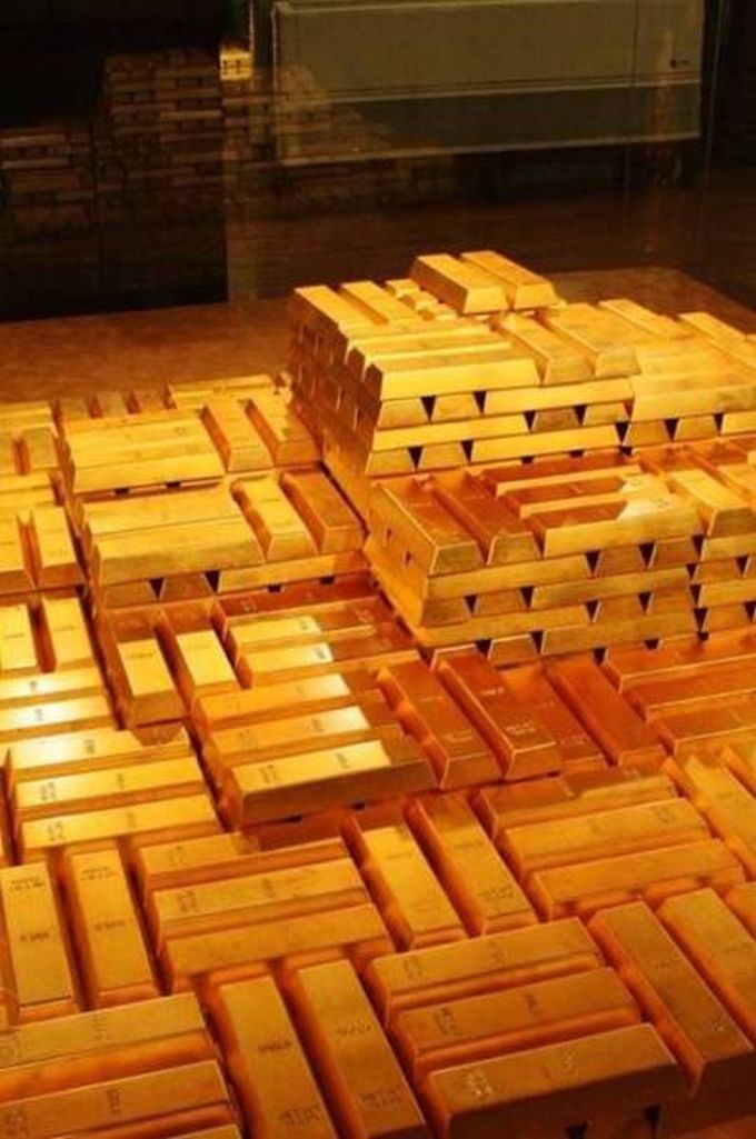 just a few bars of gold
