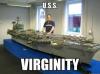 uss virginity, giant lego aircraft carrier