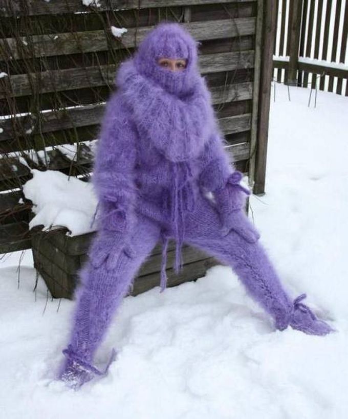 full wool snow suit