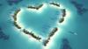 valentine's day island, heart shaped caribbean ocean islands