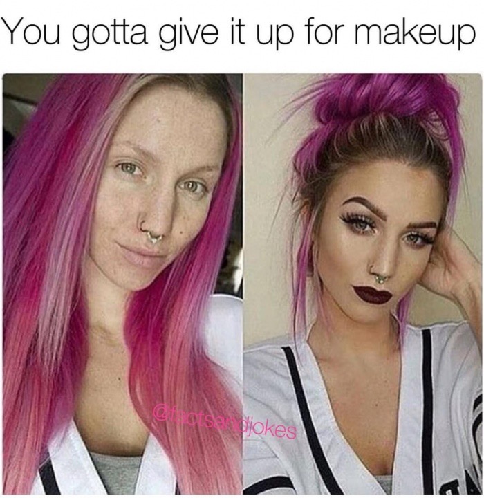 you gotta give it up for makeup