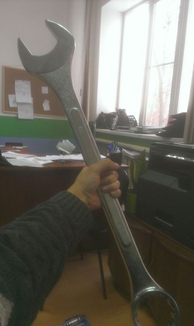a really big wrench