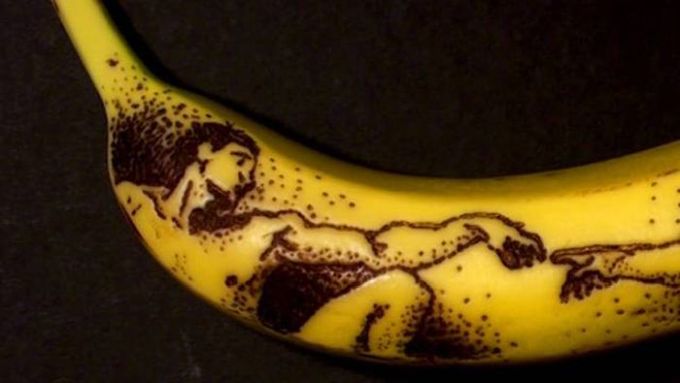 banana bruise art