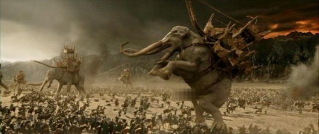 unnecessary censorship, elephant during fantasy battle