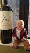 josh giant bottle of wine