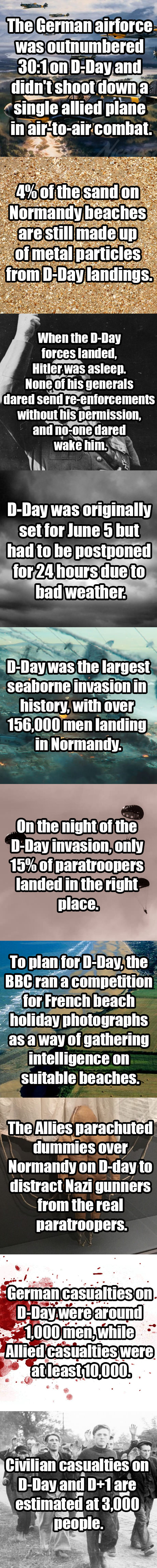 just some facts about d-day