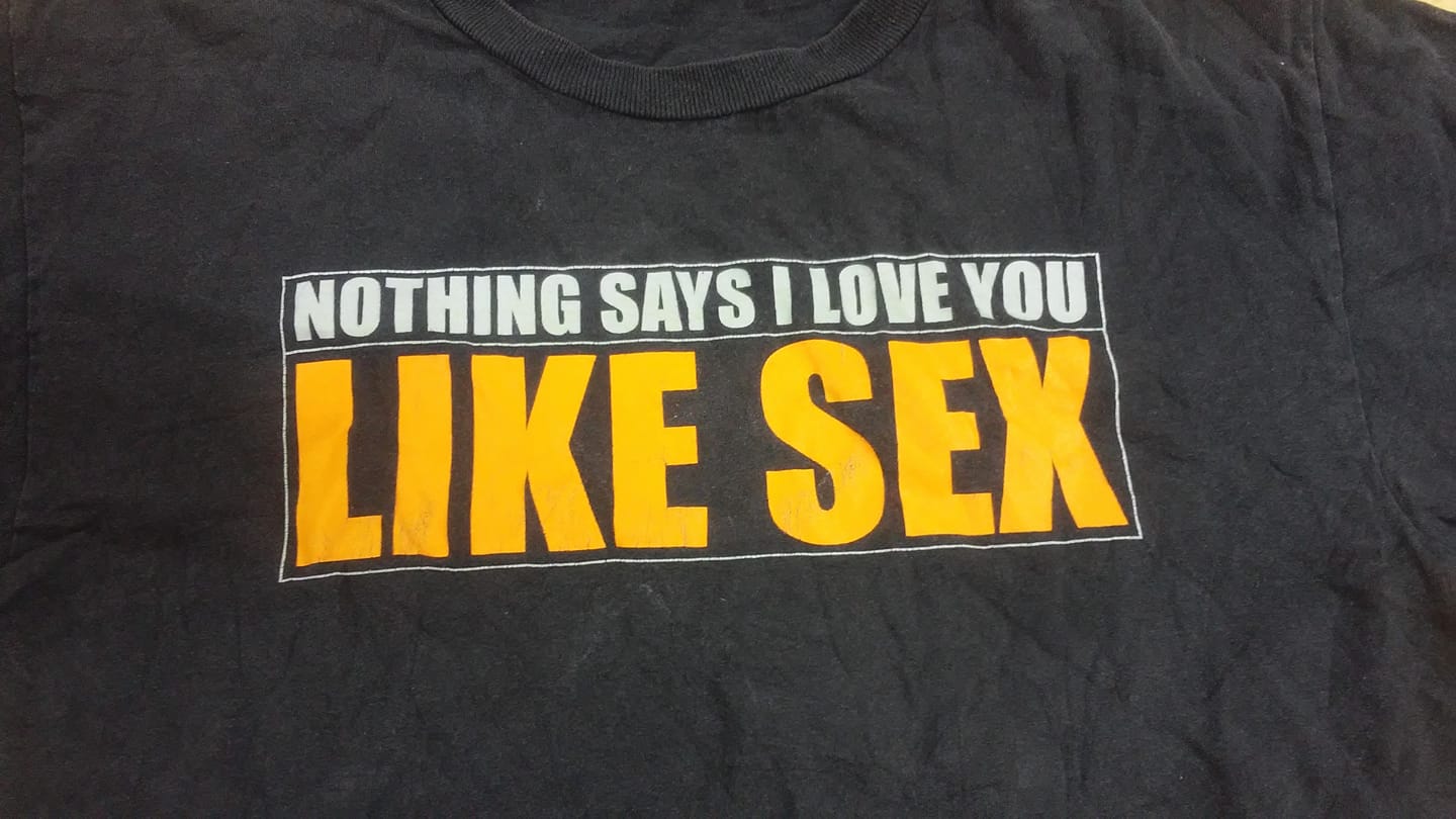 nothing says i love you like sex