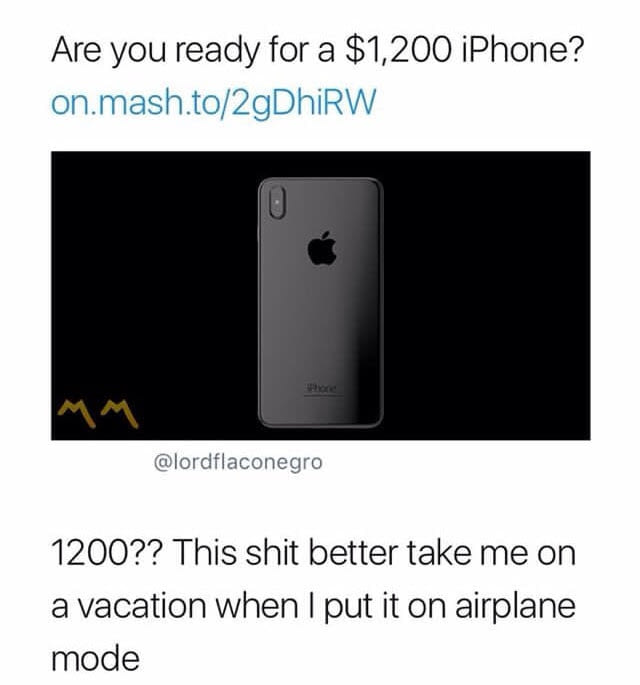 are you ready for a 1200$ iphone