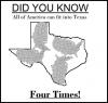 did you know all of america can fit into texas four times!