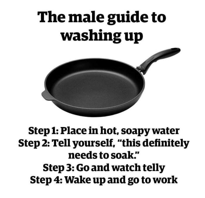 the male guide to washing up