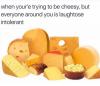 when you're trying to be cheesy but everyone around you is laughtose intolerant