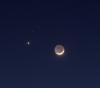 venus, mars and moon. image credit peter barvoets