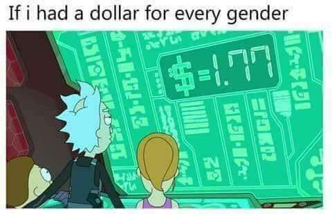 if i had a dollar for every gender