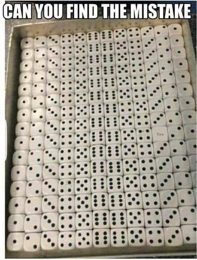 can you find the mistake?, you