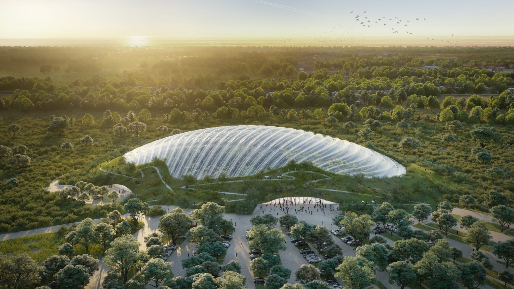 world's largest single-domed tropical greenhouse is coming to france