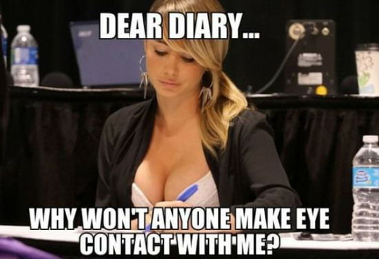 dear diary, why won't anyone make eye contact with me?, meme