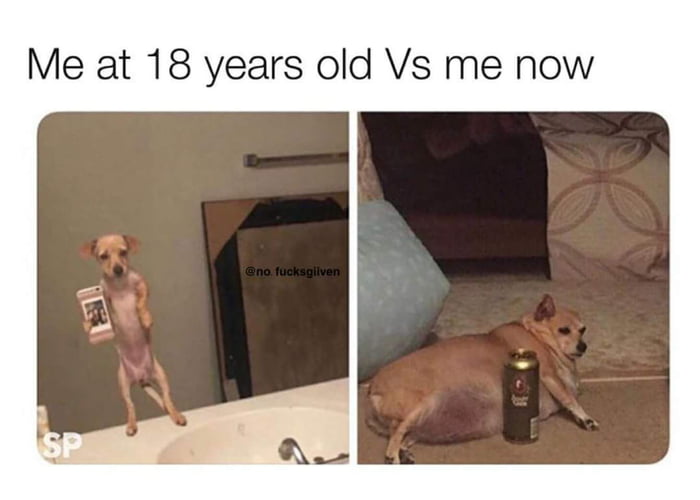 me at 18 versus me now