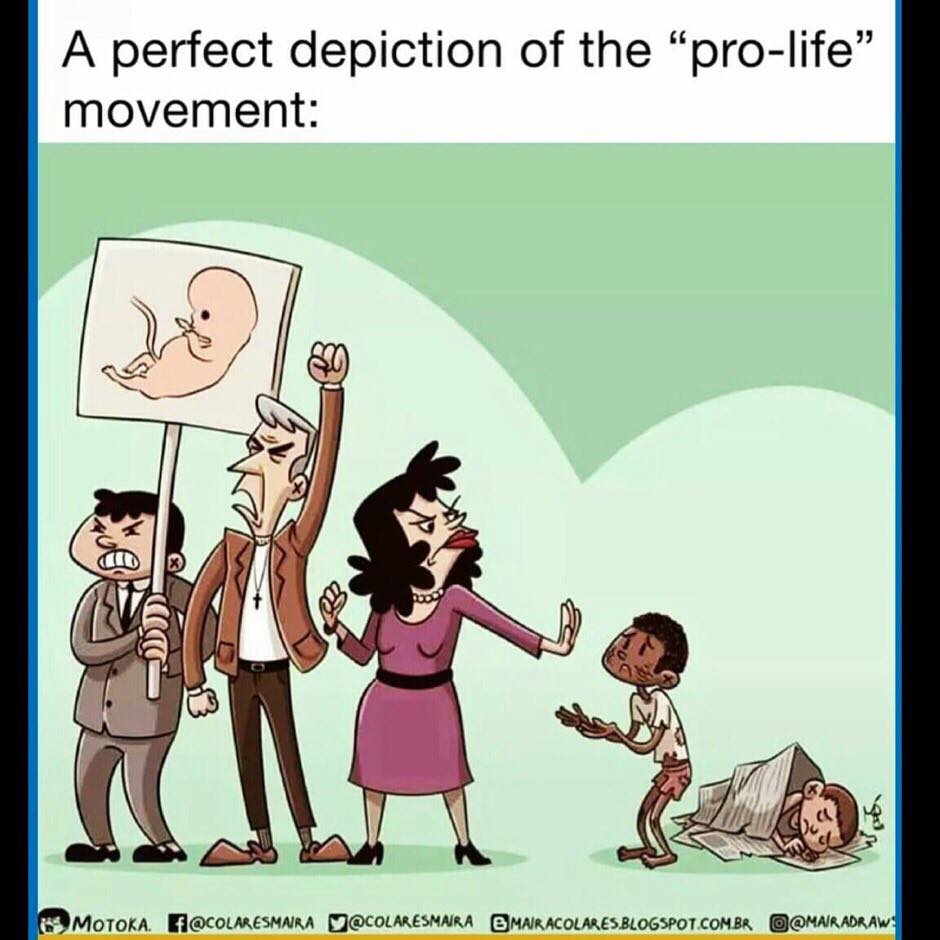 a perfect depiction of the pro-life movement