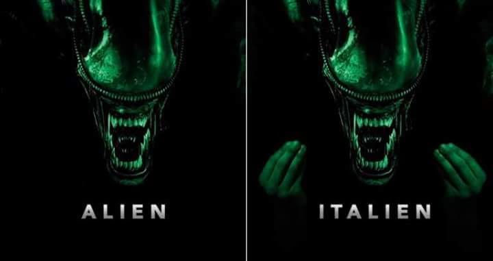 alien vs italien