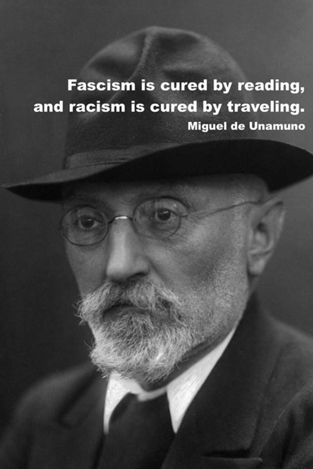 fascism is cured by reading and racism is cured by travelling
