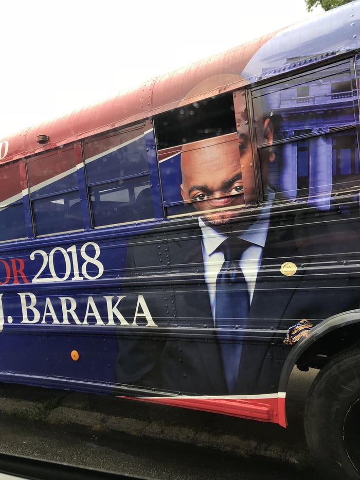 this is our mayor, crab eye bus window