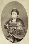 old picture of a female samurai