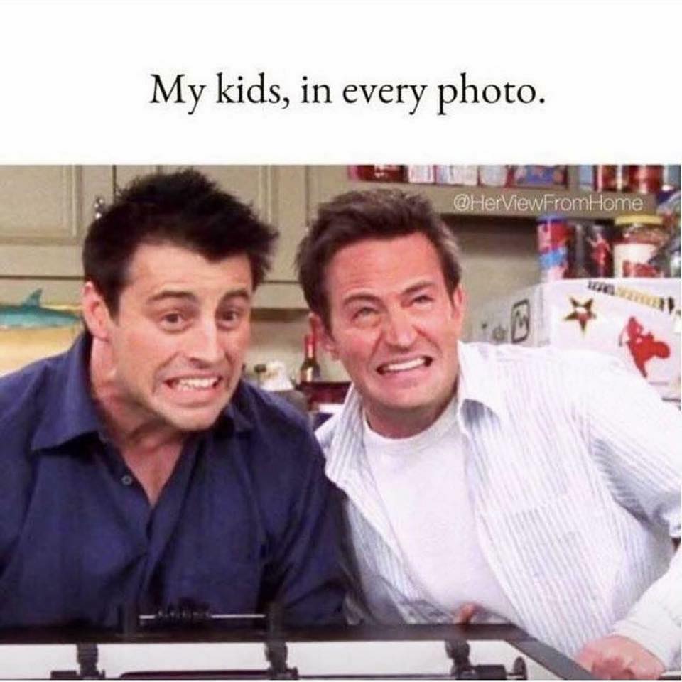 my kids in every photo