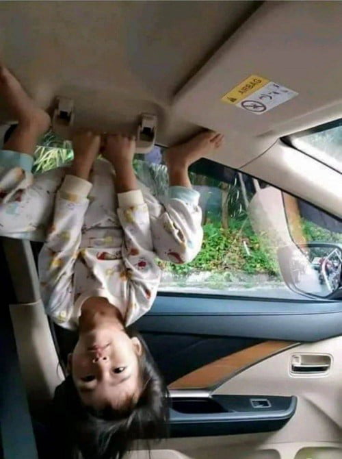 put my daughter in the car to bring her to daycare, but i should probably bring her to an exorcist