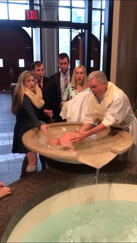the moment the baptism turned into skinny dipping
