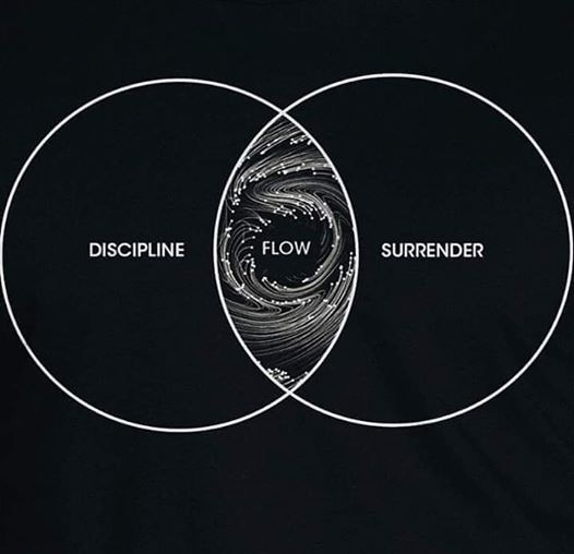 flow is where discipline and surrender meet