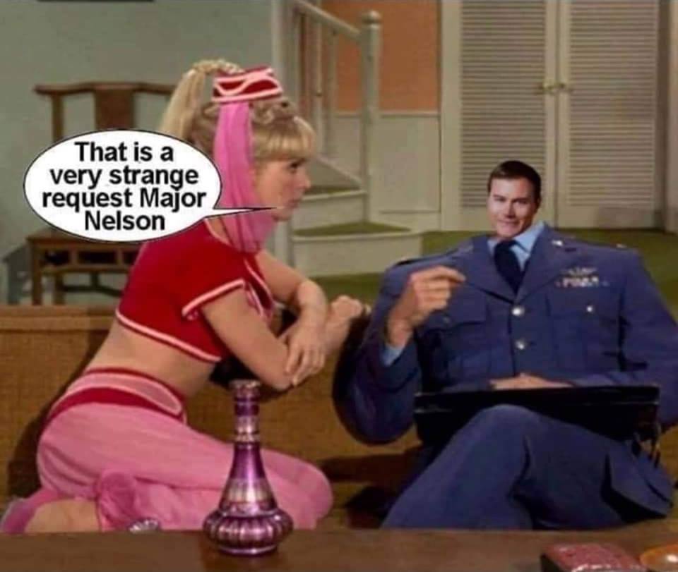 that is a very strange request major nelson, a little head