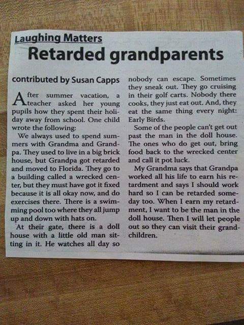 retarded grandparents