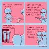 friend arriving soon, let us store irregular shapes inside shapes with flat surfaces, your home is beautiful, thank you, we own things but have hidden them, nathan pyle, comic