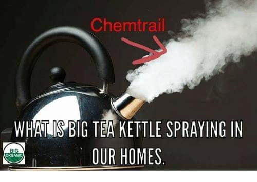 what is big tea kettle spraying in our homes?