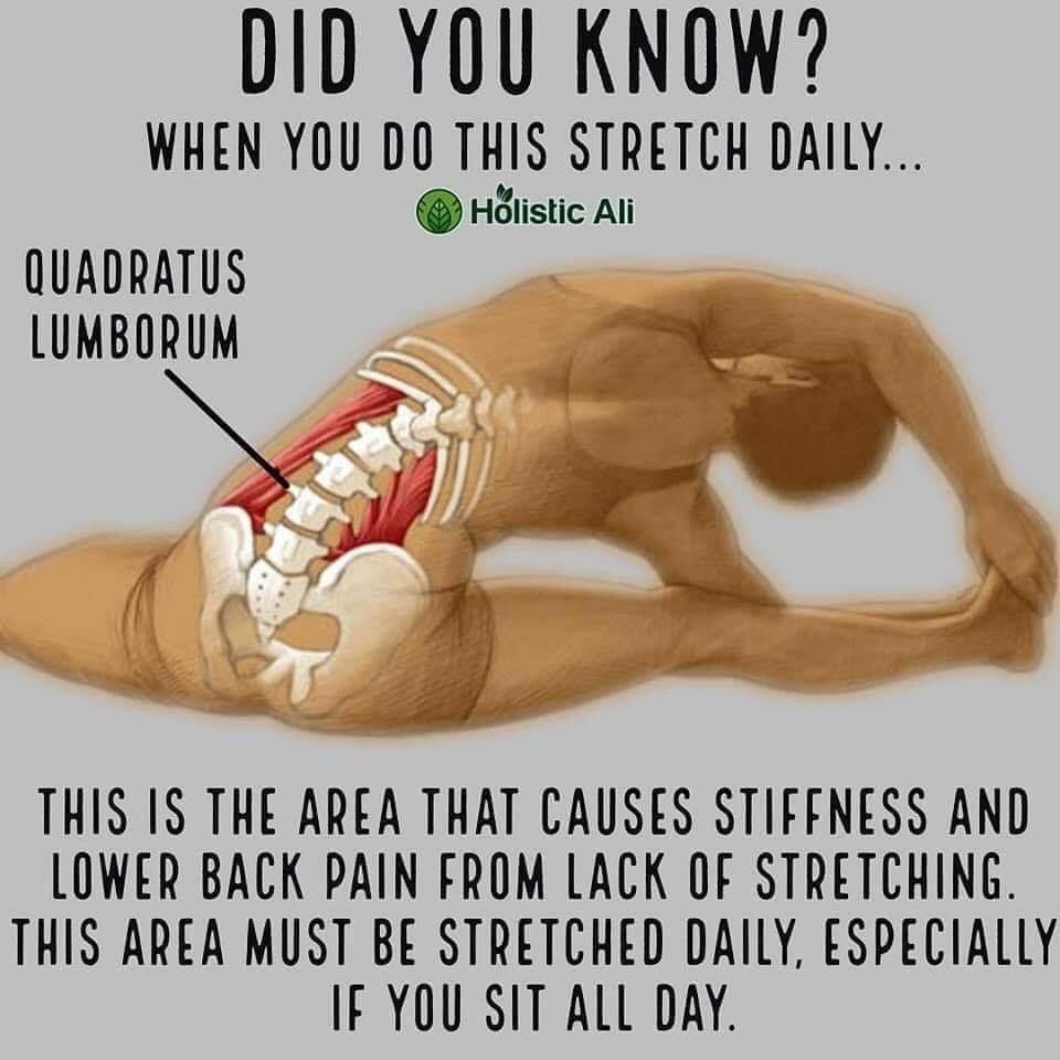 when you do this stretch daily, just healthy tips
