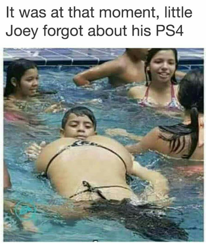 it was at that moment that little joey forgot about his ps4