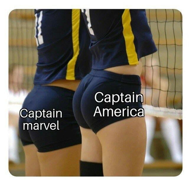 captain marvel, captain america, america's ass