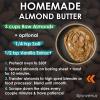 homemade almond butter, 3 cups almonds, salt, vanilla extract, recipe, jonvenus