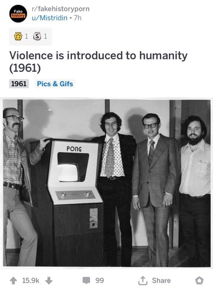 1961 violence is introduced to humanity