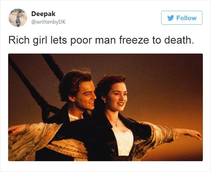 rich girl lets poor man freeze to death